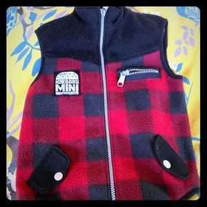 Rare Harajuku Lovers Mini Plaid Vest